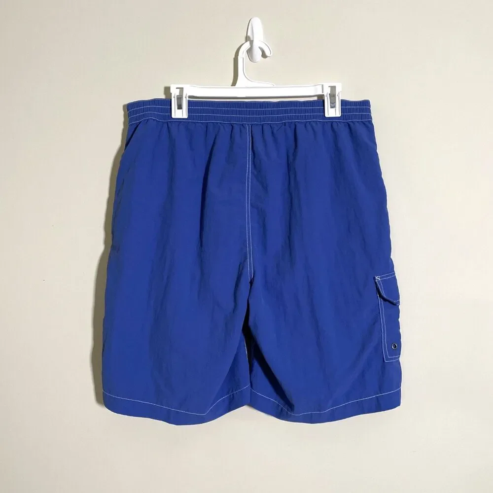 Polo Ralph Lauren Men's Swim Trunks Sz Medium Blue Board Shorts Pony Logo Cargo